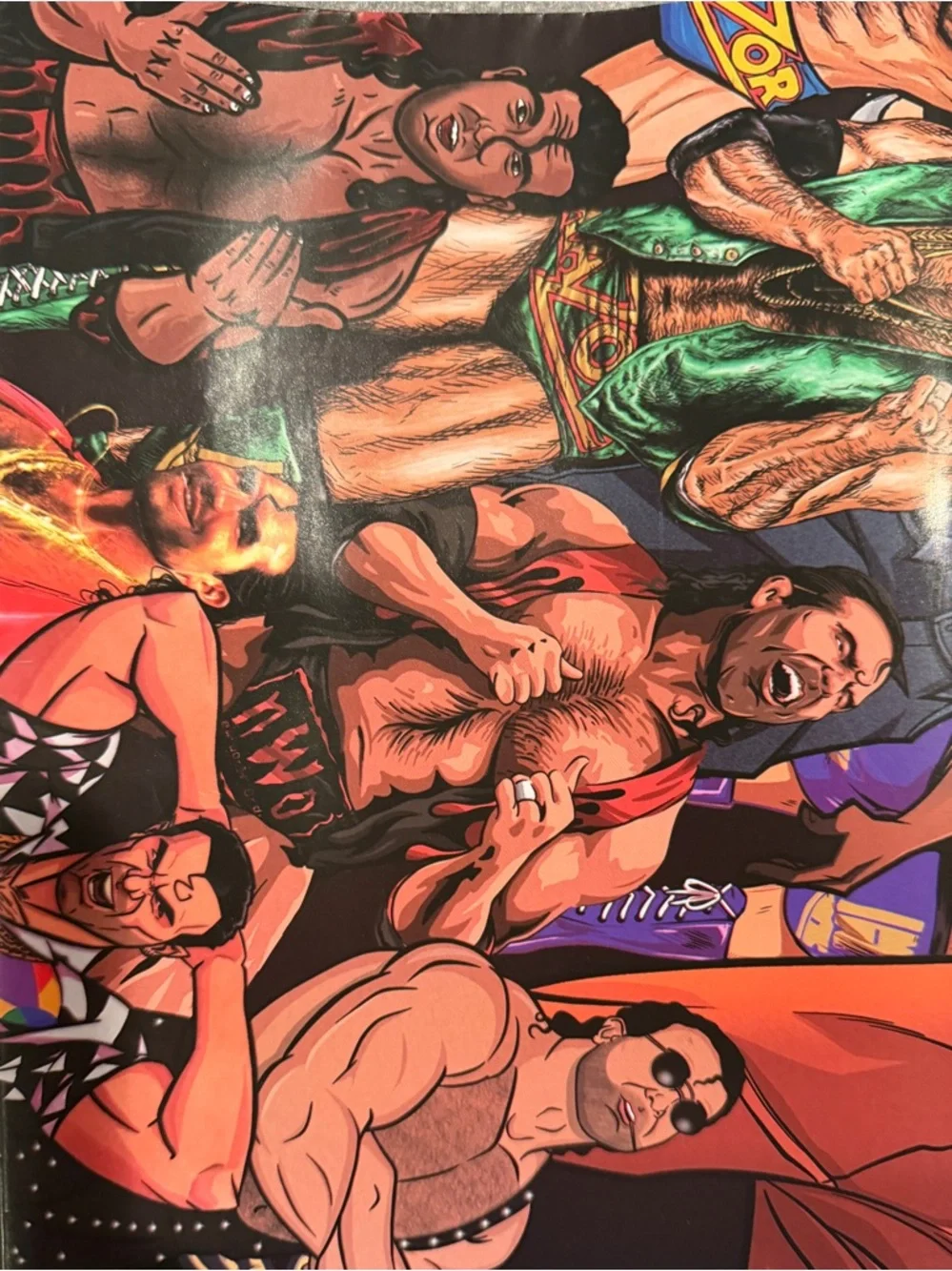 RSVLTS Holiday Wrapping Paper Wrestlers